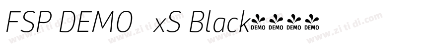 FSP DEMO   xS Black字体转换